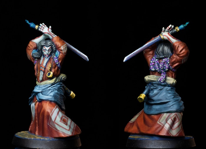 Miniatura pintada de Demonio kabuki